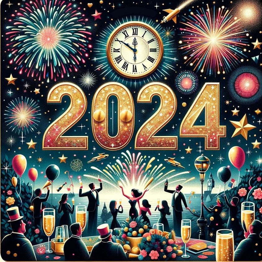 Z okazji nadchodzącego Nowego Roku 2024 pragniemy złożyć Państwu najserdeczniejsze życzenia.